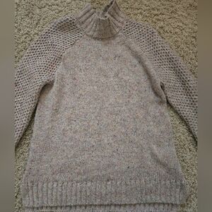 Prana Multicolor Knit Turtleneck Sweater